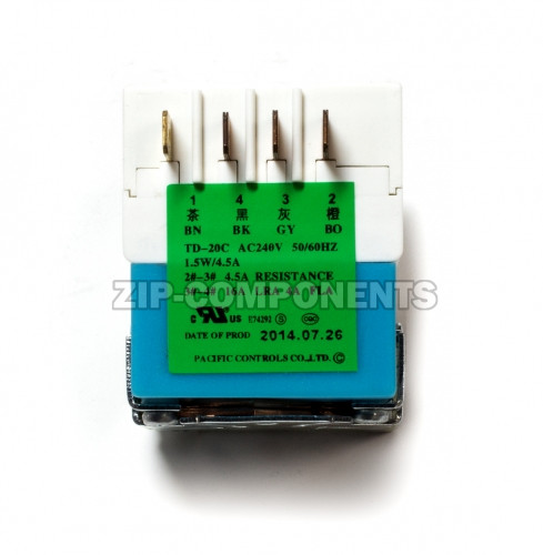 Таймер оттайки TD-20C SA No-frost 6h 40min, 4 контакта, 220/240V, 50/60Hz, Samsung DA45-10003B