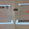 Отделка стекла задняя Beko 4561520100, Н-490мм